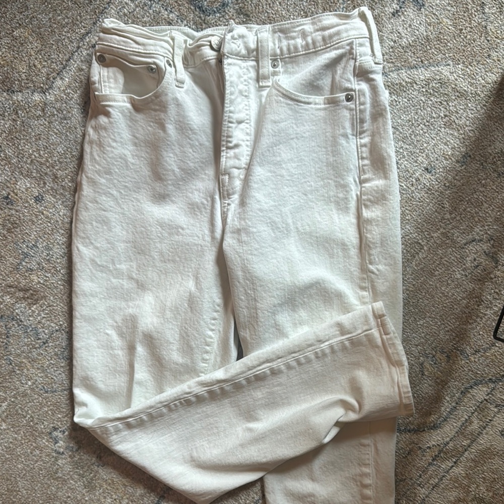 White Madewell Skinny Jeans